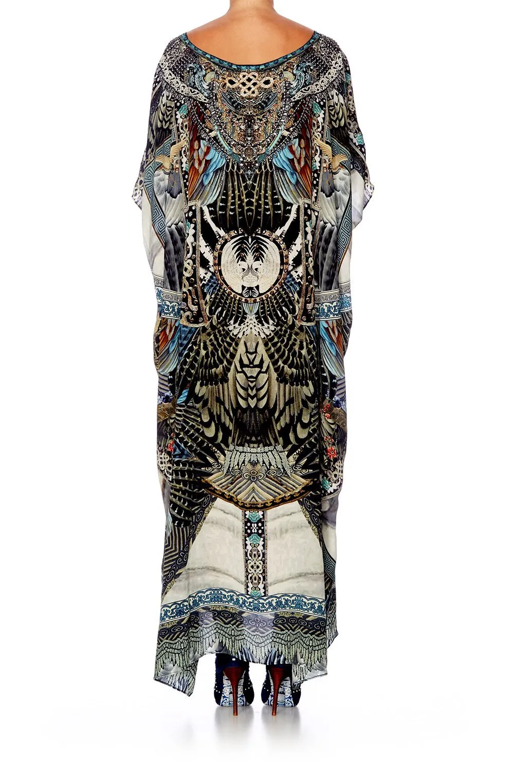 ROUND NECK KAFTAN GIRL ON THE WING