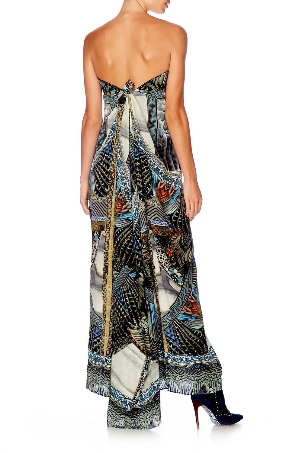 ROUND NECK KAFTAN GIRL ON THE WING