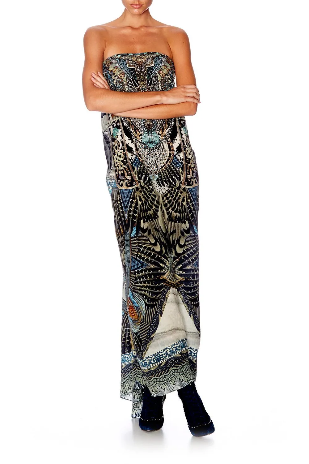 ROUND NECK KAFTAN GIRL ON THE WING