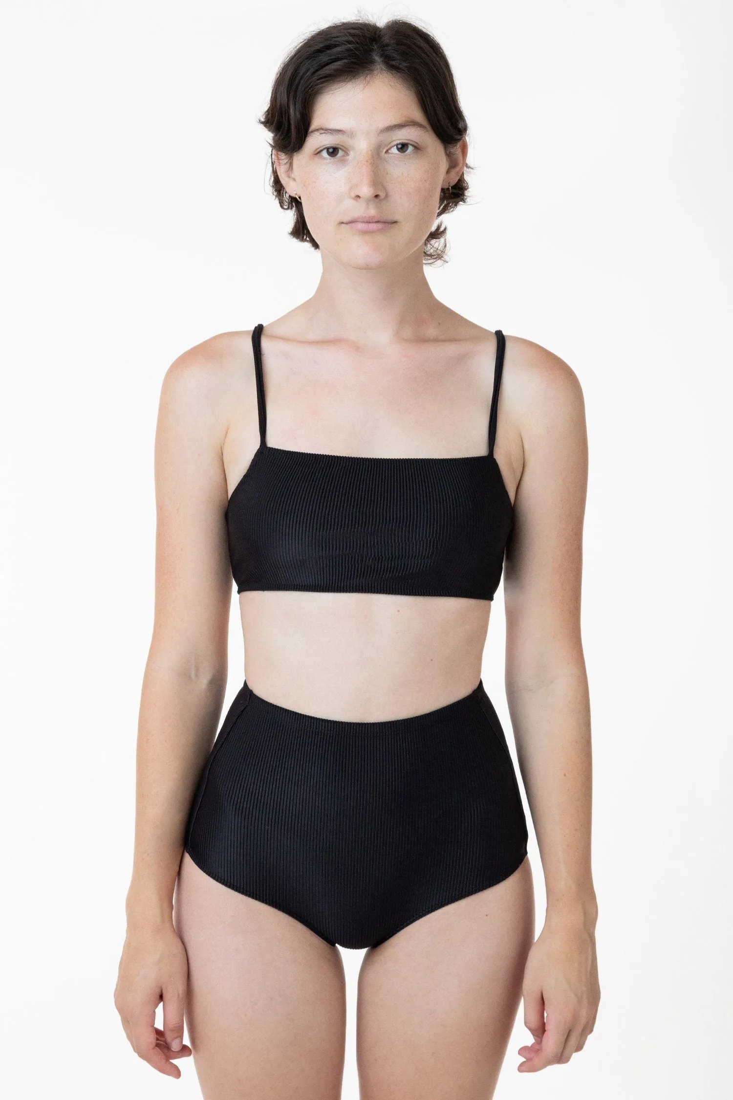 RRS065 - Ribbed High Waist Bikini Bottom