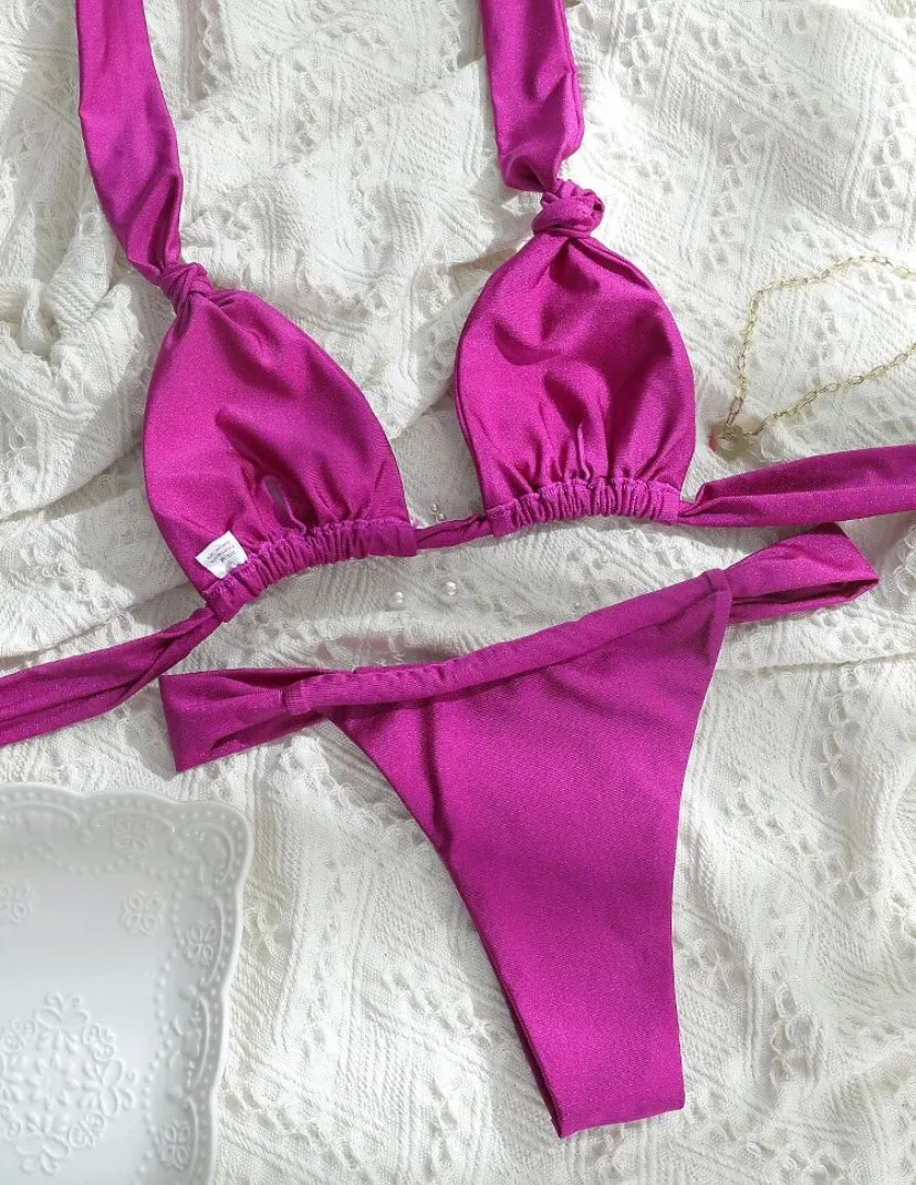 Ruched Knot Bikini