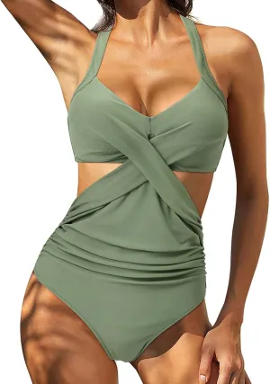Rvidbe Womens Bikini Swimsuits Women 1 Piece Athletic Swimsuit Competition Bathing Suit Lap Swimming