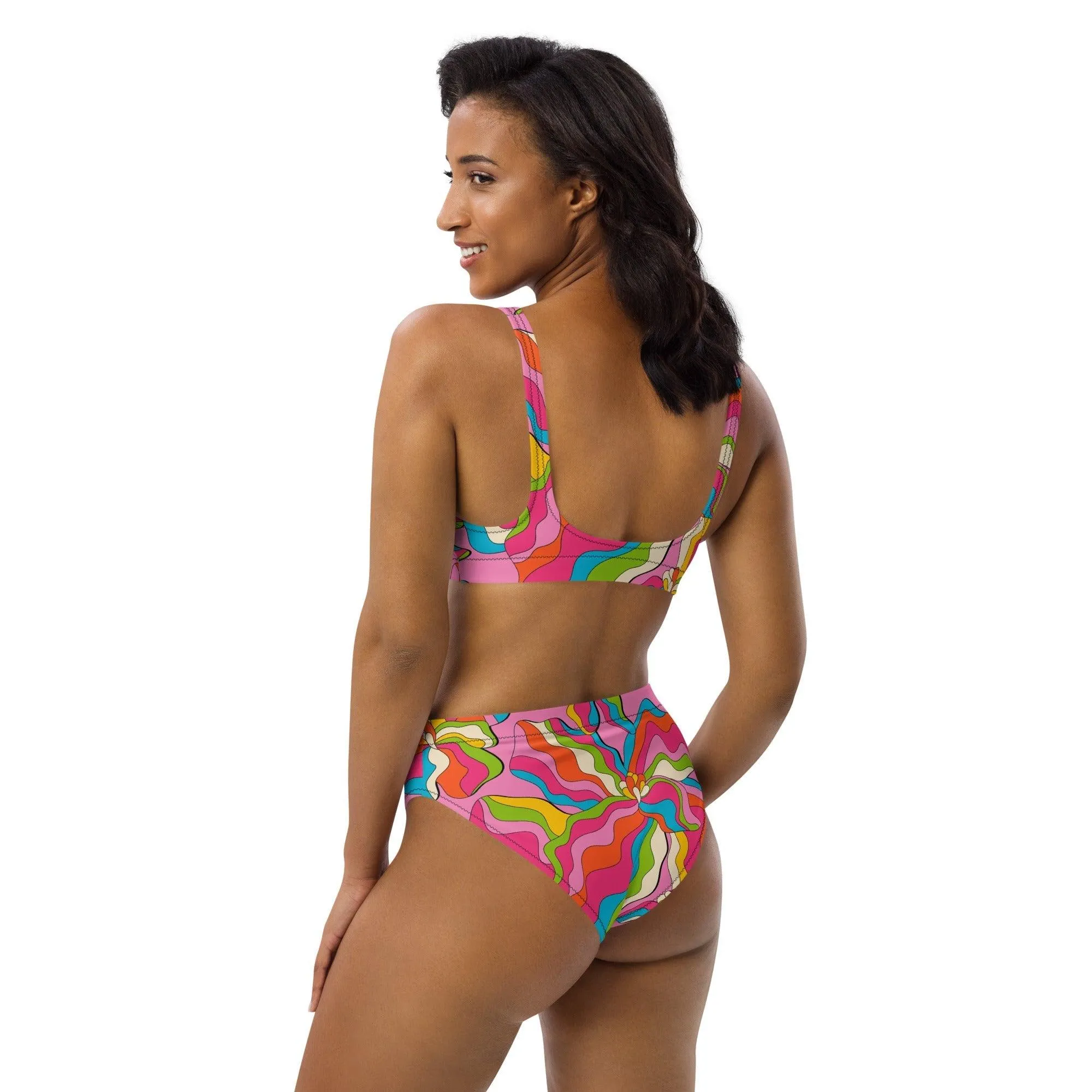SASSY IRIS pink - Bikinis made of recycled material