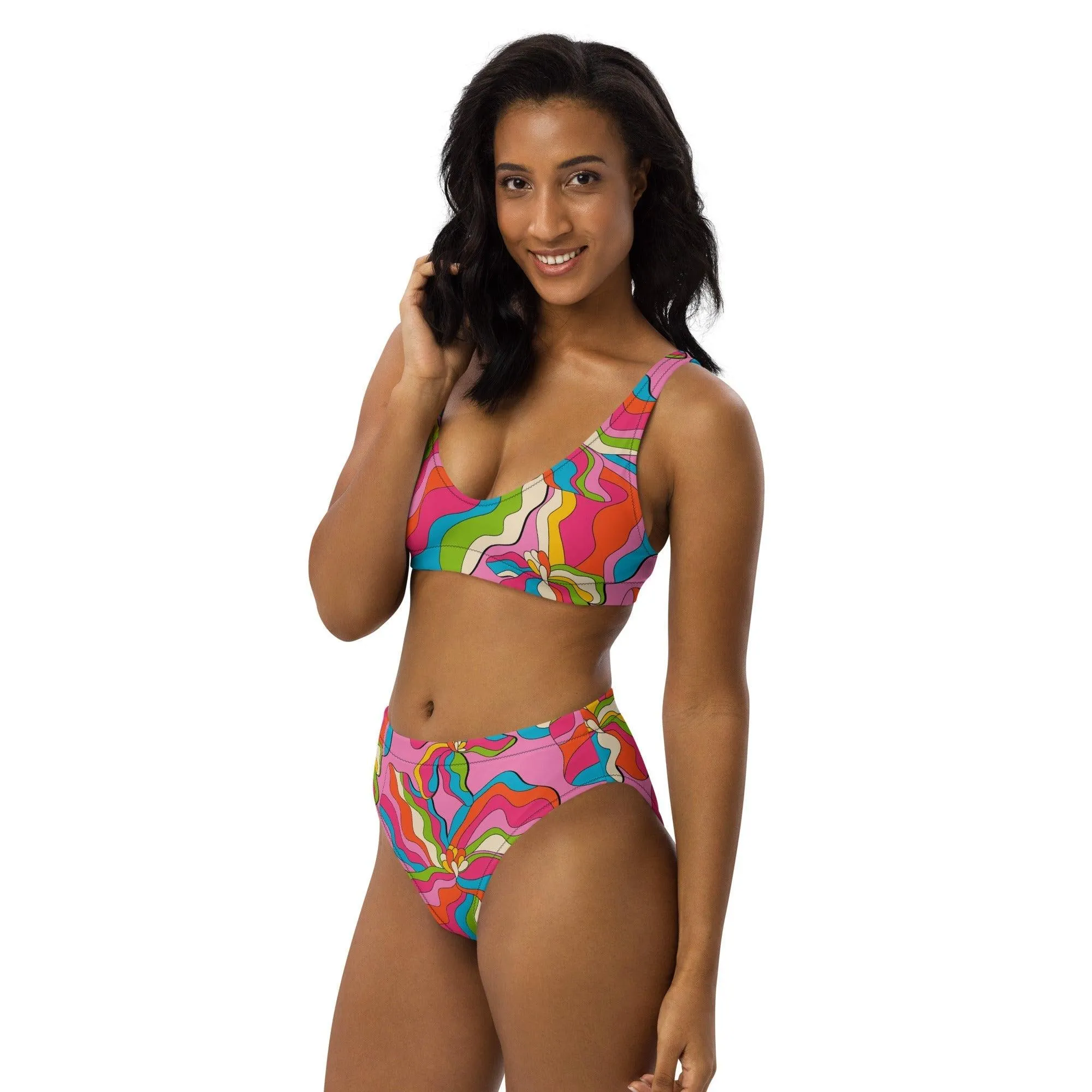 SASSY IRIS pink - Bikinis made of recycled material
