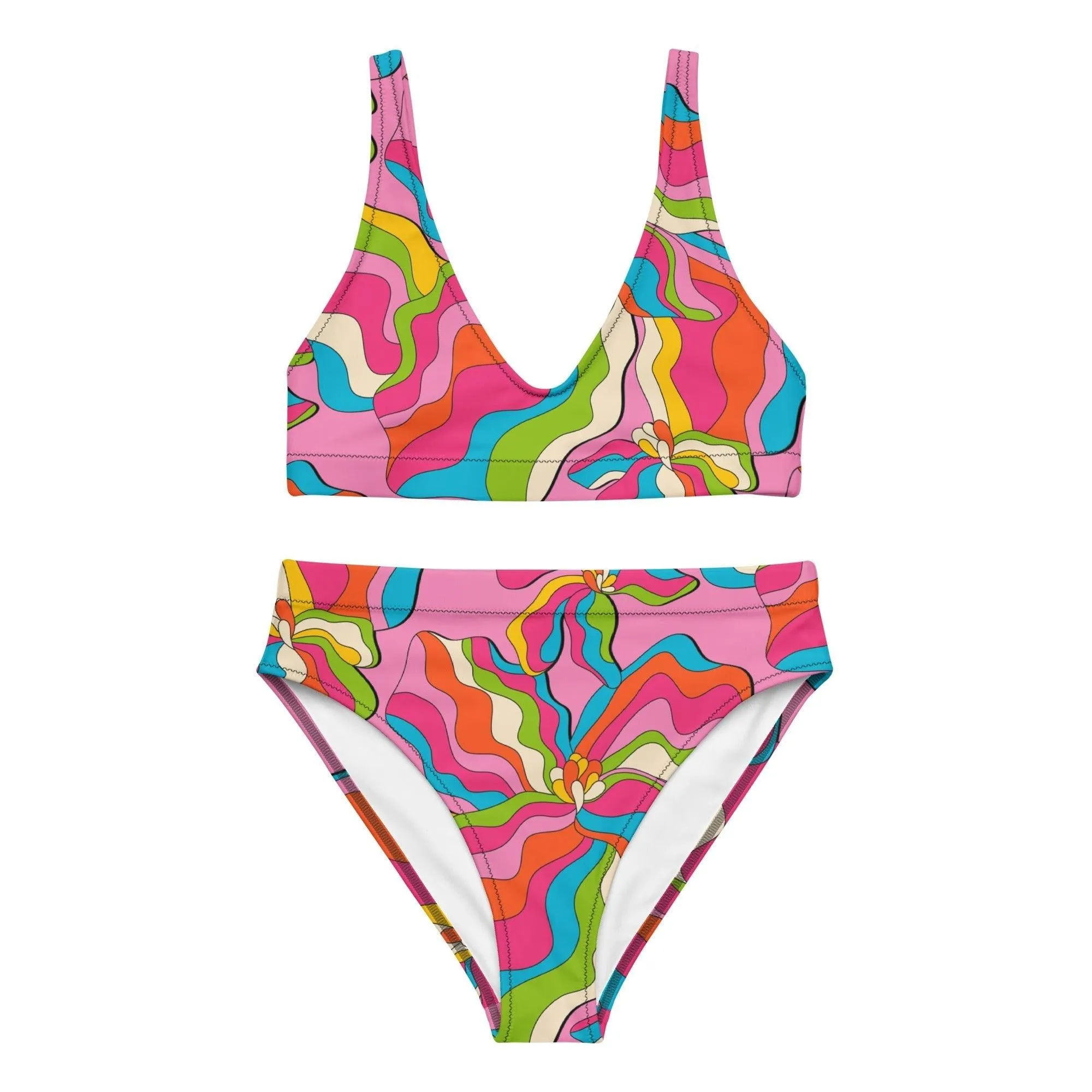 SASSY IRIS pink - Bikinis made of recycled material