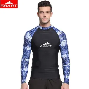 SBART Quick Drying Mens Rash Guard Surf Long Sleeve