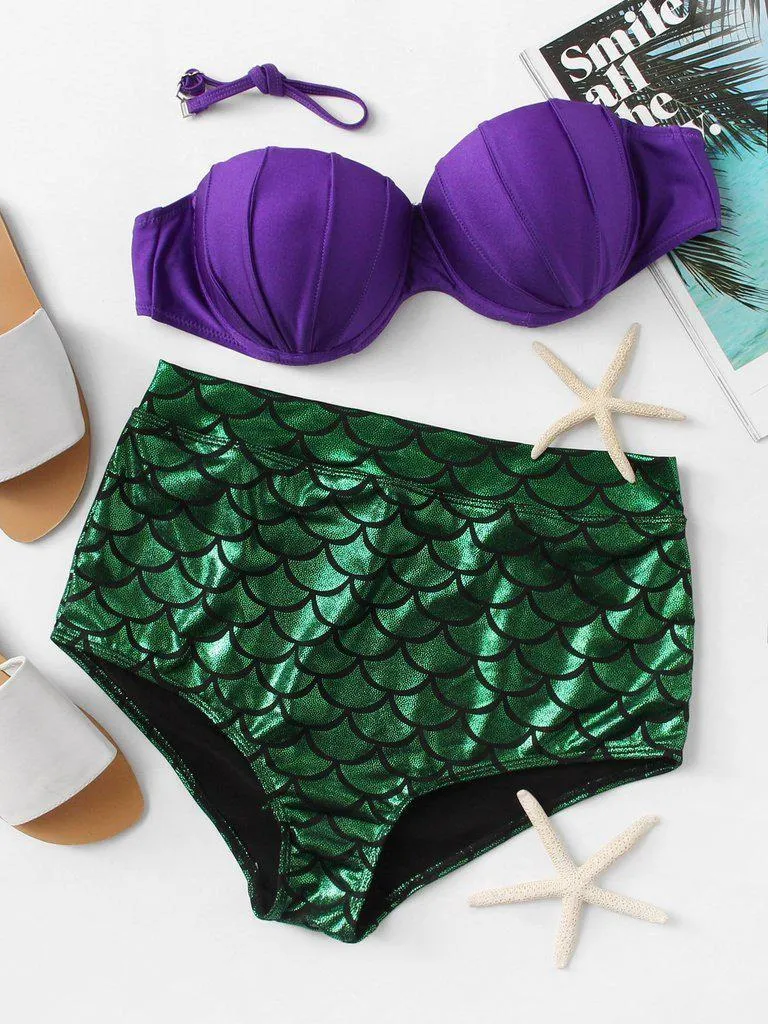 Scale Pattern Bikini Set