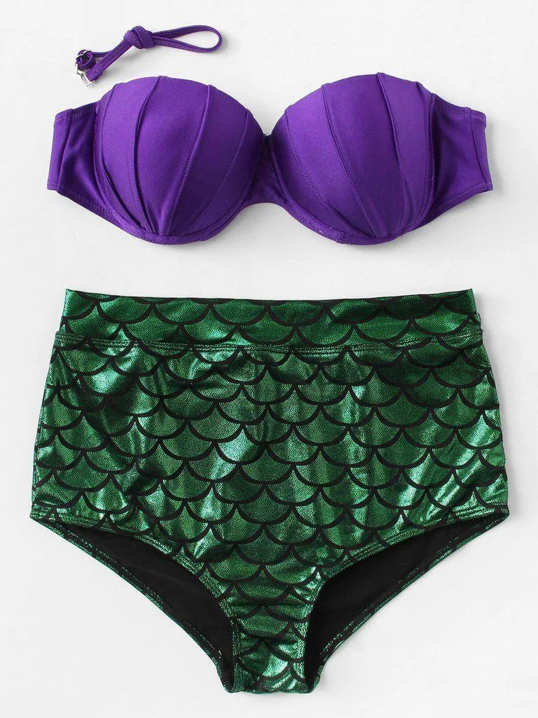 Scale Pattern Bikini Set