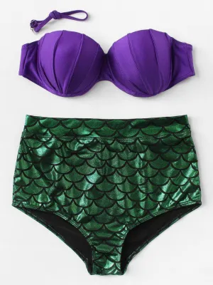 Scale Pattern Bikini Set