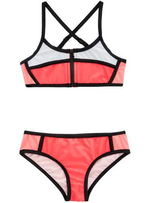 Seafolly girls bikini - jewel coral