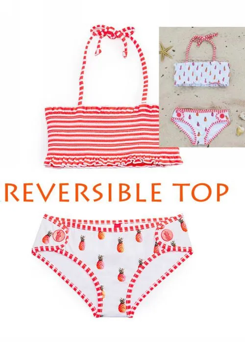 Seafolly girls bikinis - pineapples