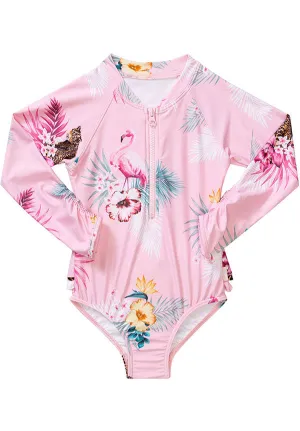 Seafolly UV sunsuit - tropical pink