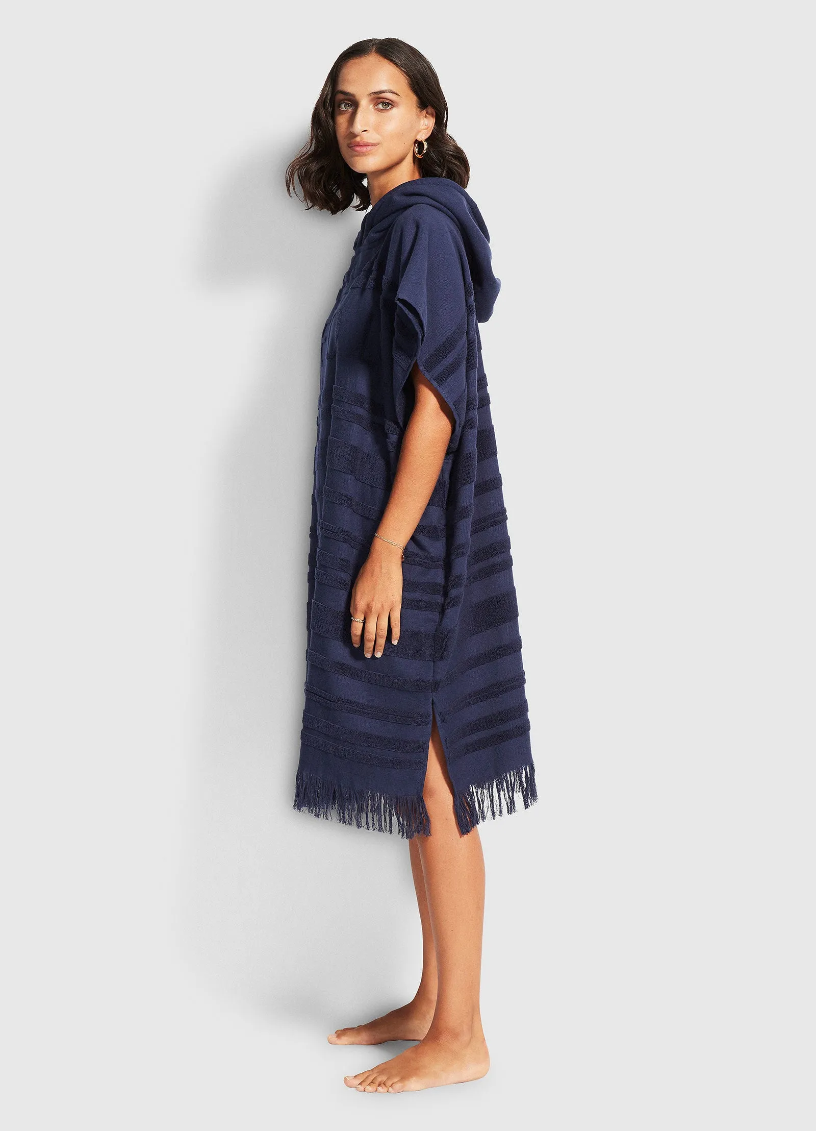 Seafolly womens kaftans - navy poncho