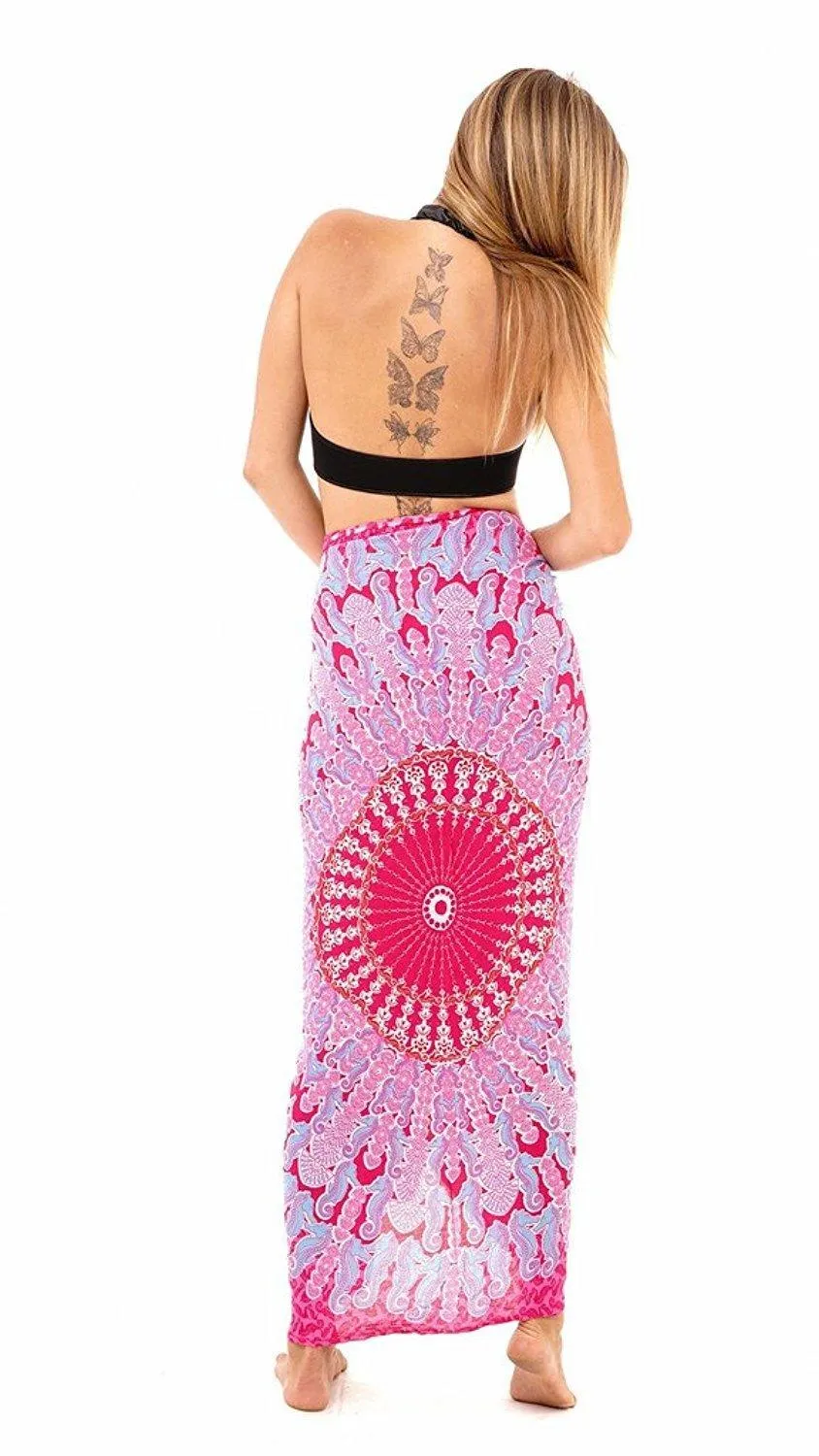 Seahorse Mandala Sarong - Beach Cover-Up by SHU-SHI