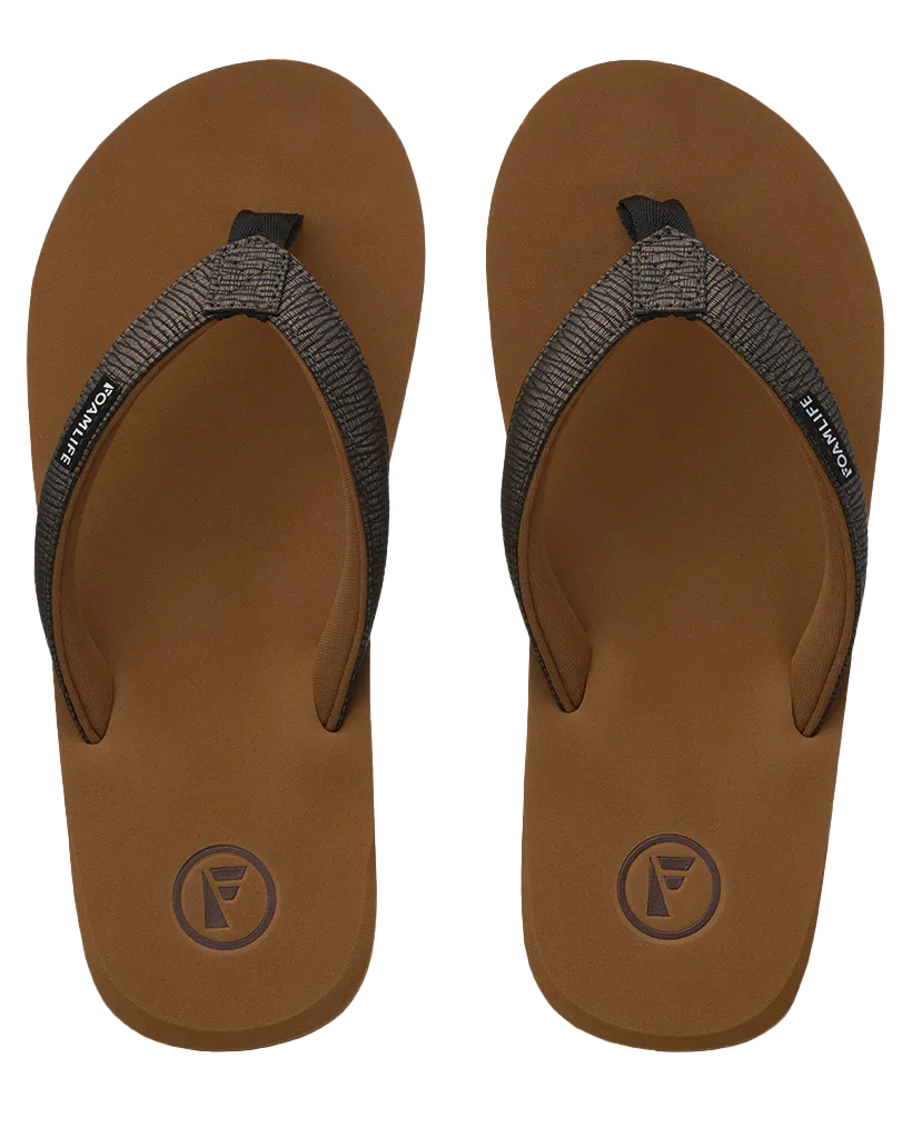 Seales Earth Flip Flops in Brown