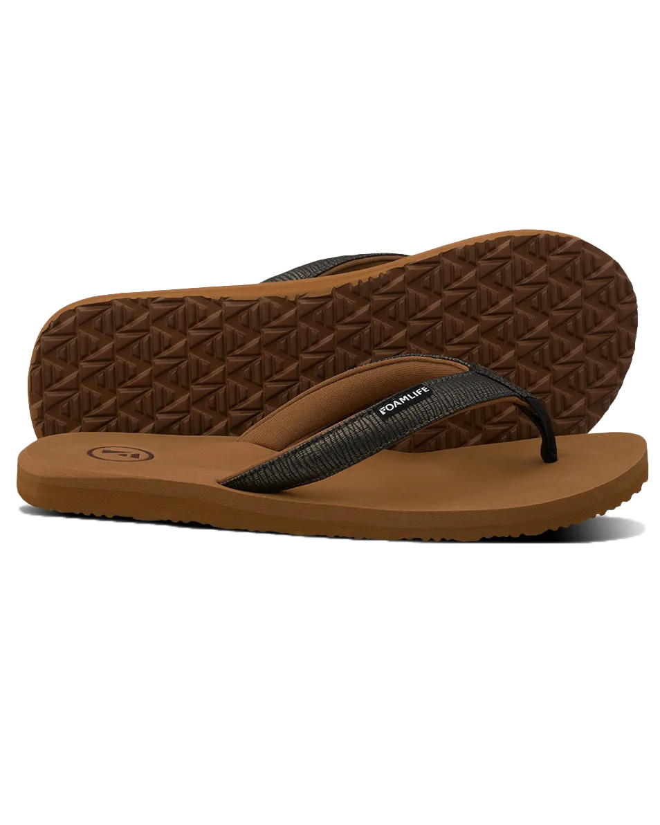 Seales Earth Flip Flops in Brown