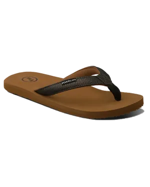 Seales Earth Flip Flops in Brown