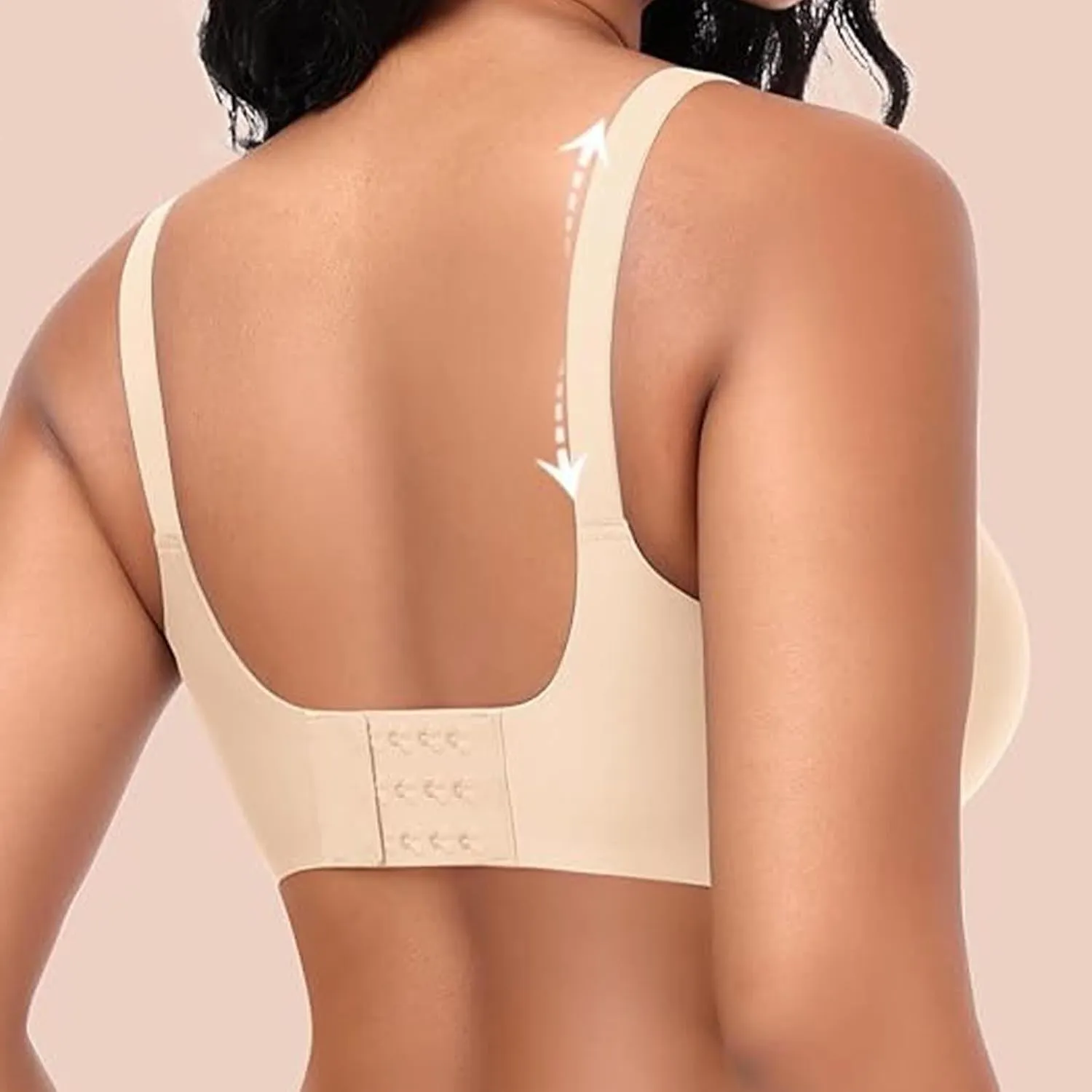 Seamless Mesh Lace Bras for Women No Underwire Wireless Bras with Support and Lift Full Coverage Deep V Plunge Bralettes