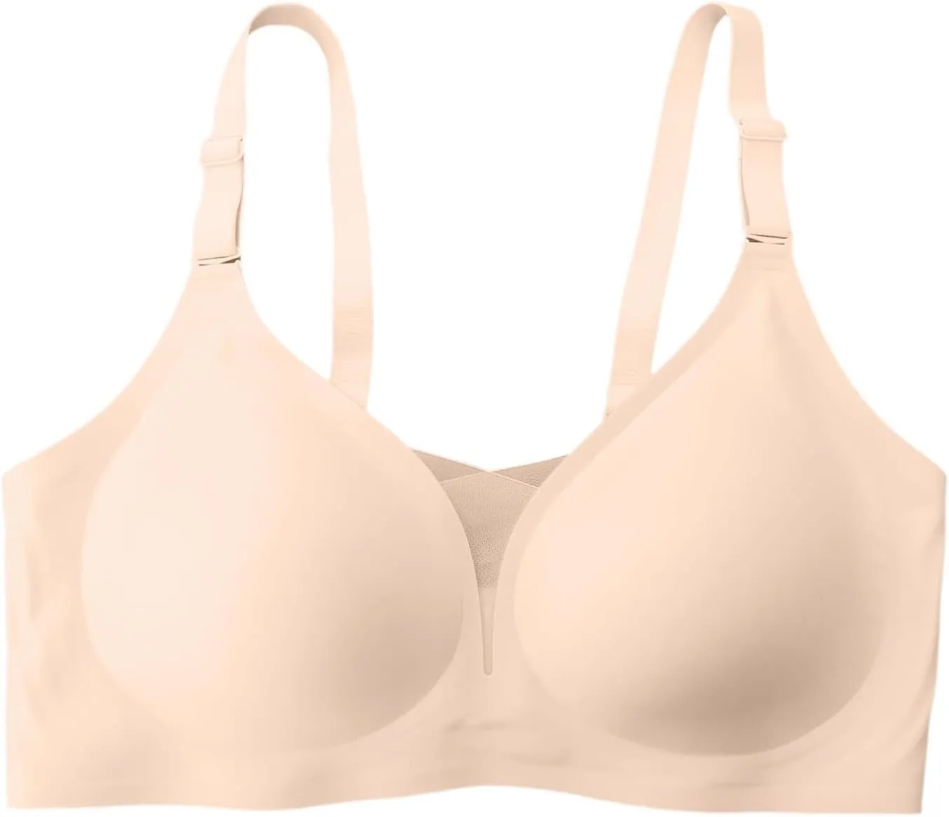 Seamless Mesh Lace Bras for Women No Underwire Wireless Bras with Support and Lift Full Coverage Deep V Plunge Bralettes