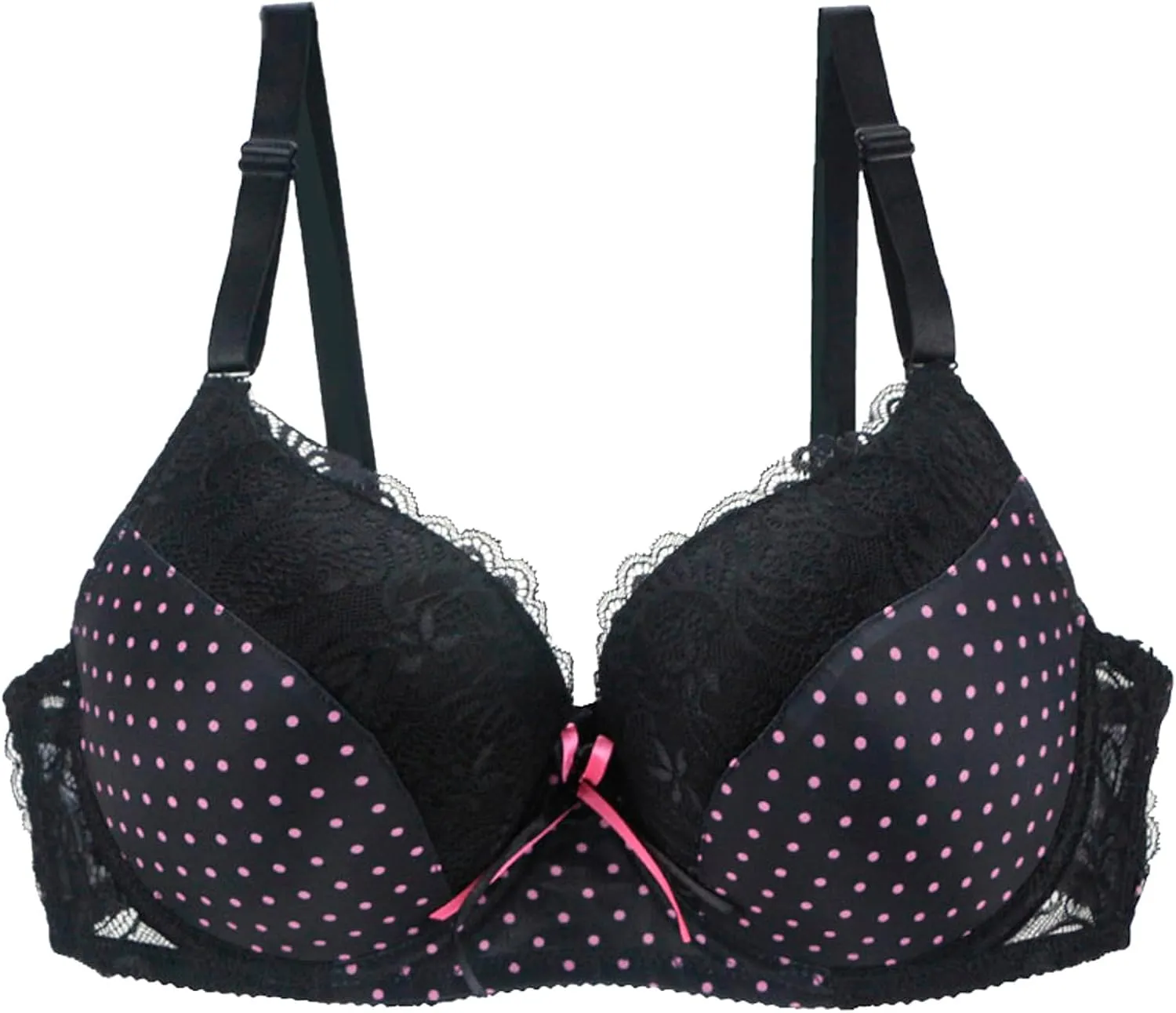 Seamless Push Up Bras for Women Lace Full Coverage Wirefree Bra Adjustable Breathable Plus Size Underwear