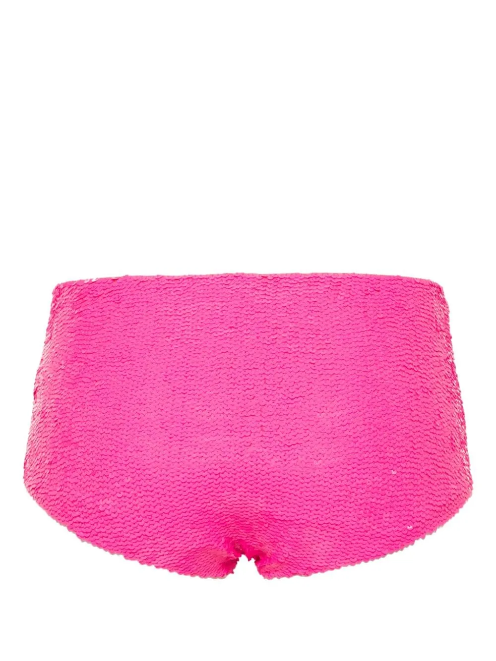 sequined high-waisted bikini bottoms