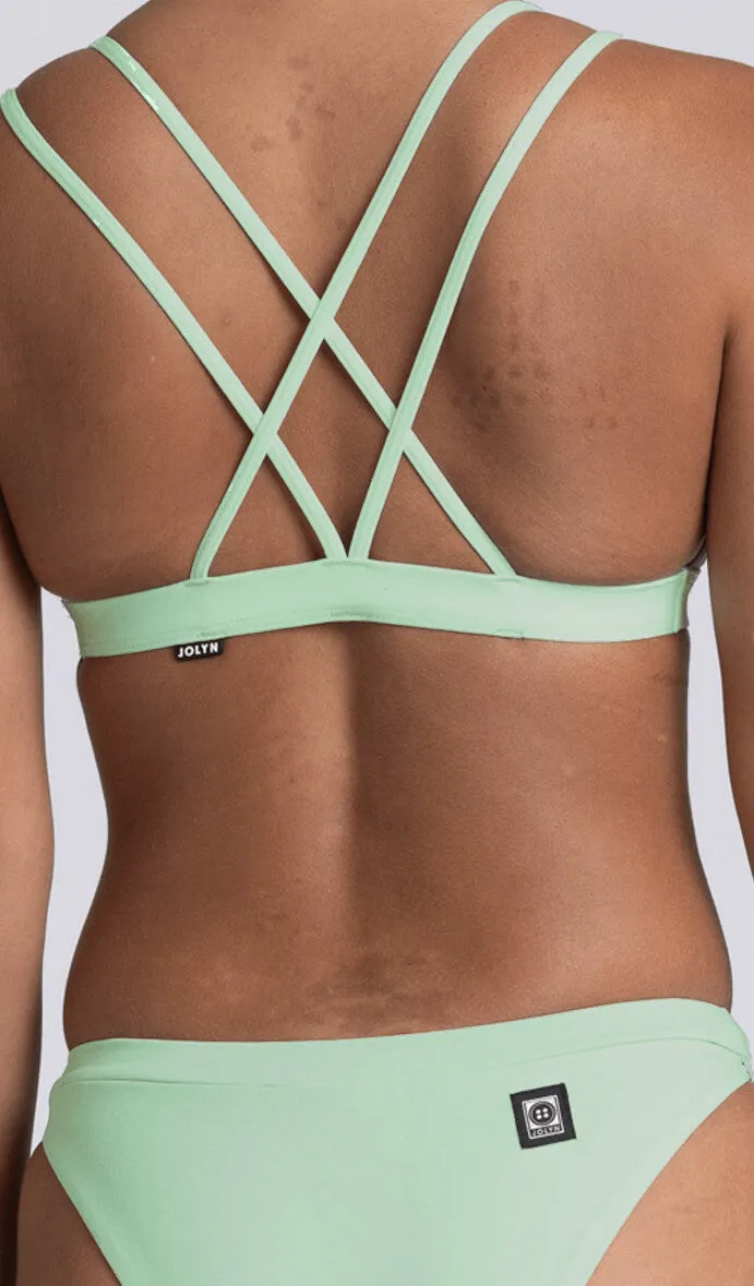 Shara Fixed-Back Top- Mint