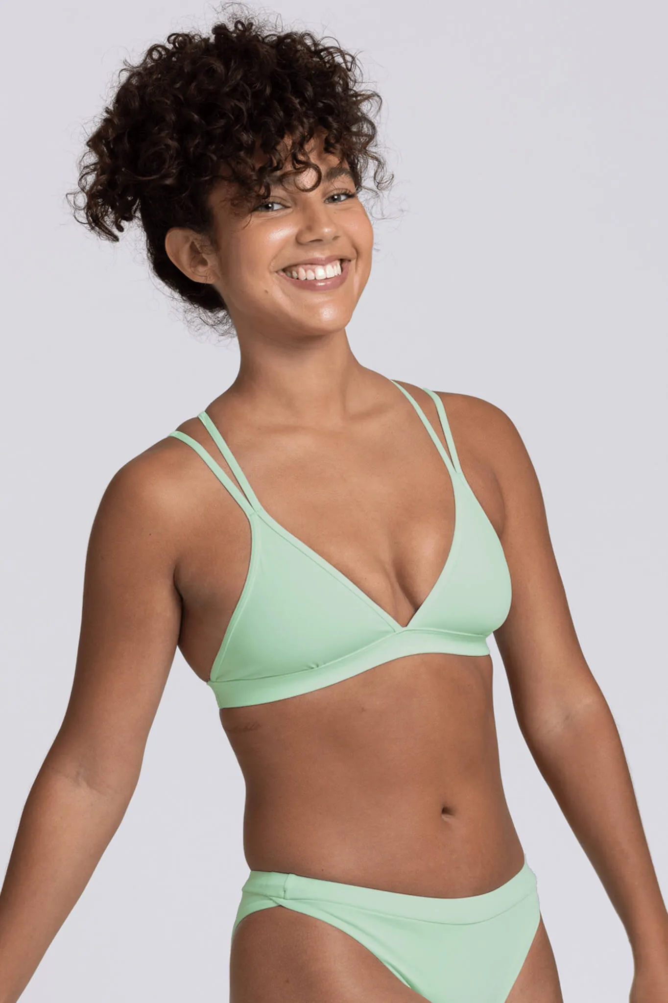 Shara Fixed-Back Top- Mint