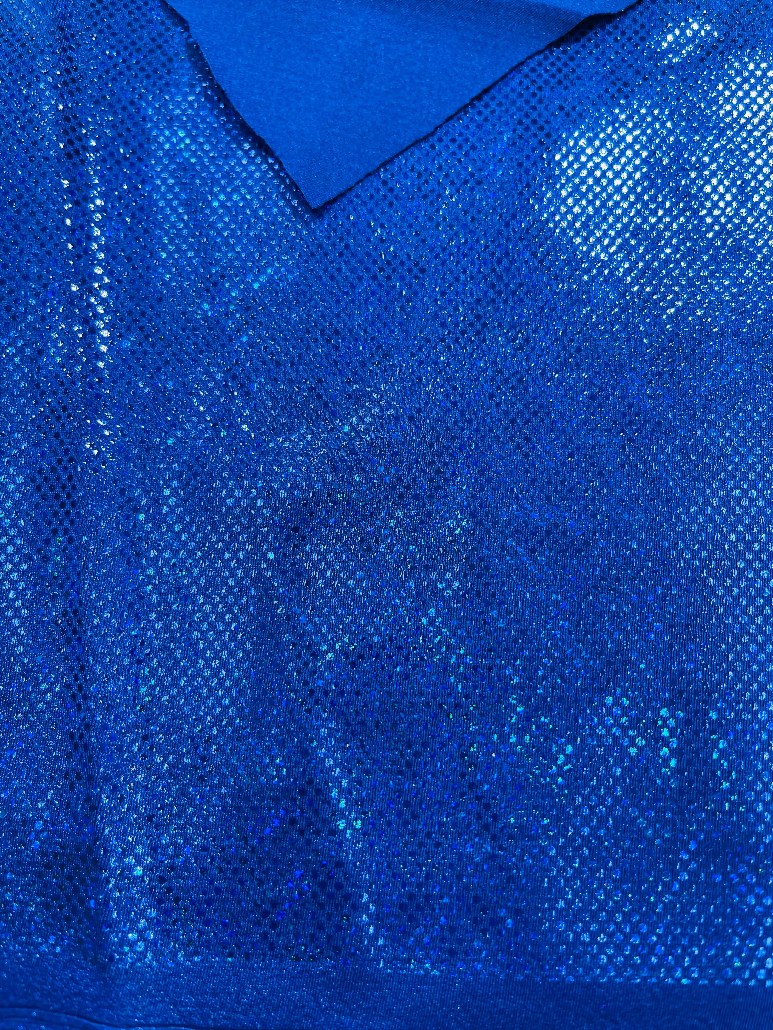 SHATTERED GLASS FOIL SPANDEX (by the yard)