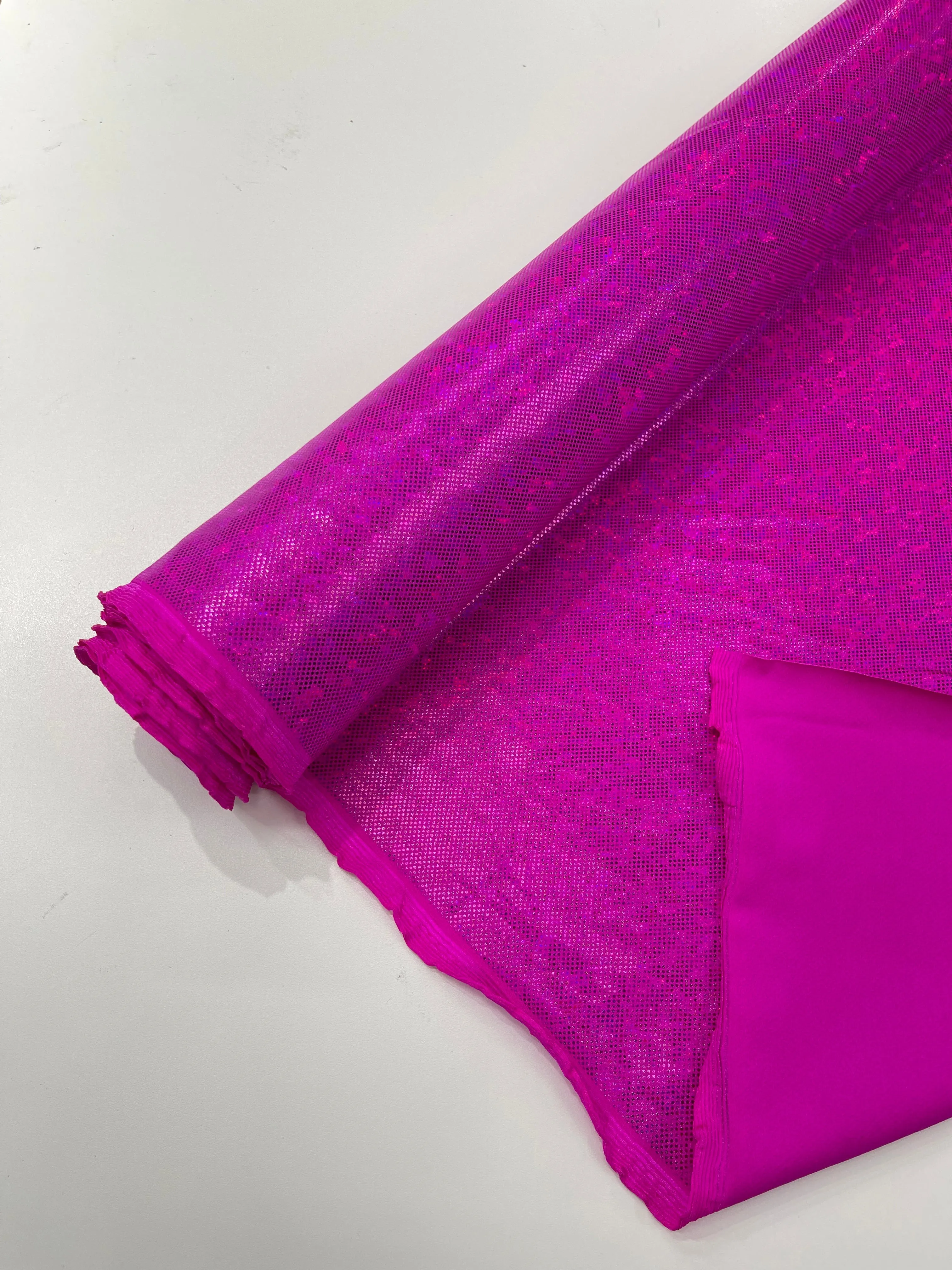 SHATTERED GLASS FOIL SPANDEX (by the yard)
