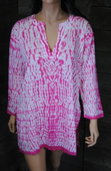 Shibori Dyed Tunic Navy