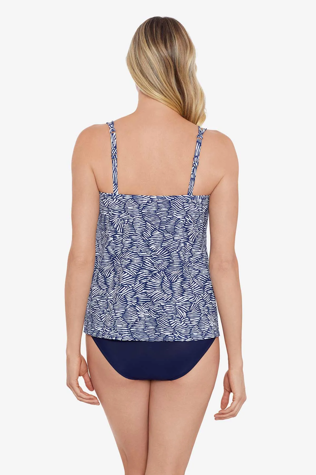 Shifting Shapes Handkerchief Hem Tankini Top