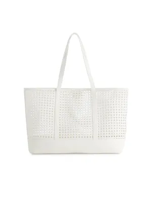 Shiraleah White Soleil Tote