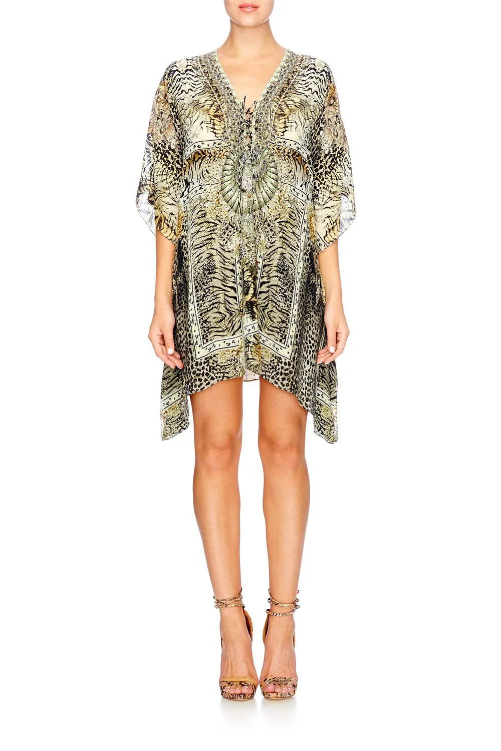 SHORT LACE UP KAFTAN SPIRIT ANIMAL
