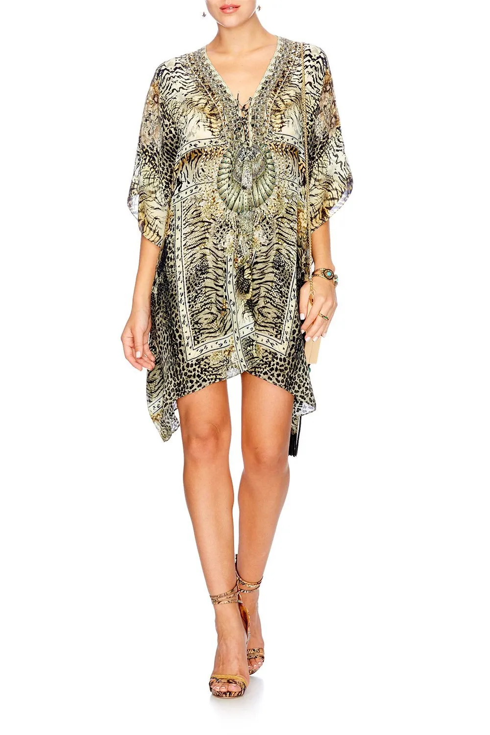 SHORT LACE UP KAFTAN SPIRIT ANIMAL