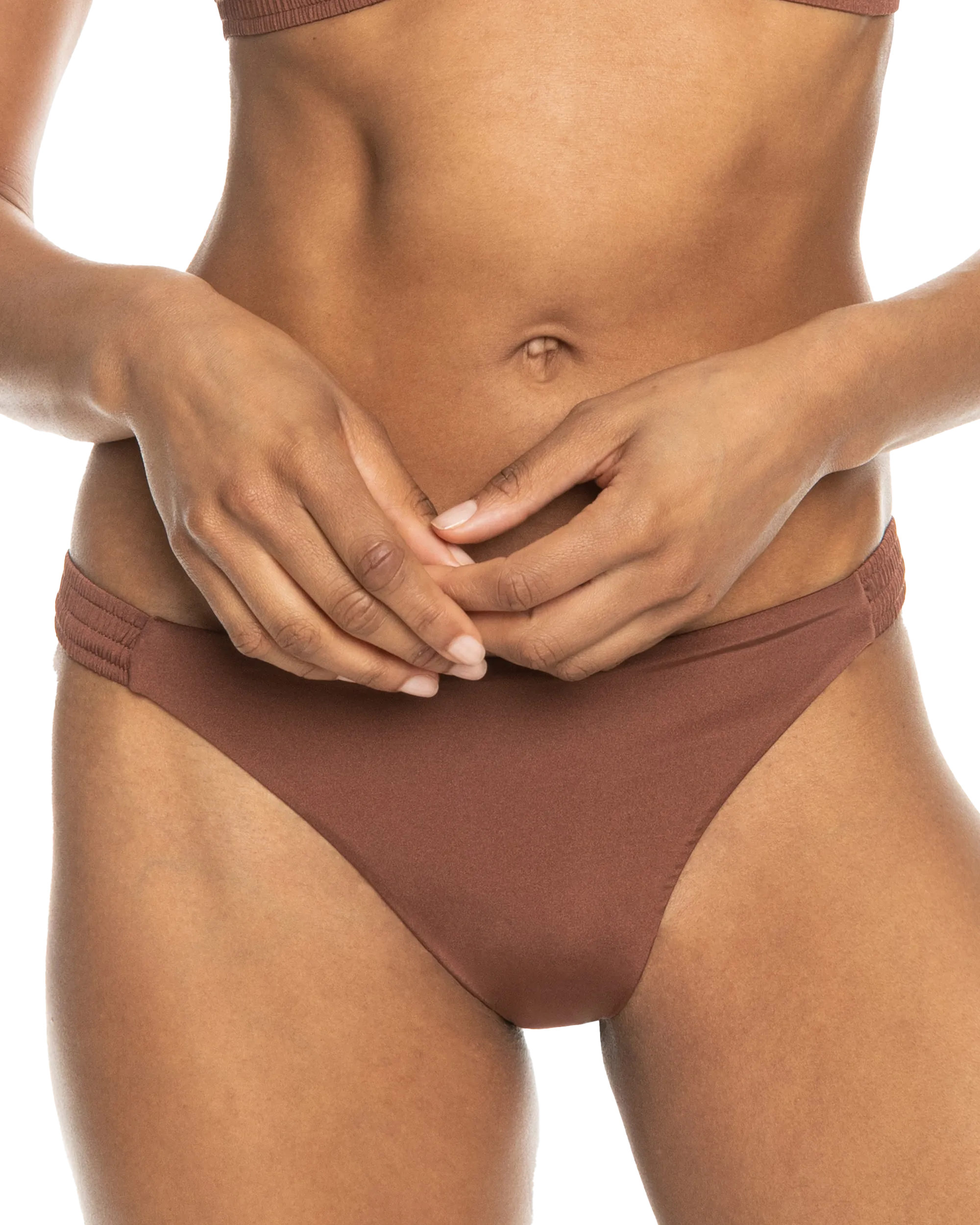 Silky Island Cheeky Bikini Bottoms in Rootbeer