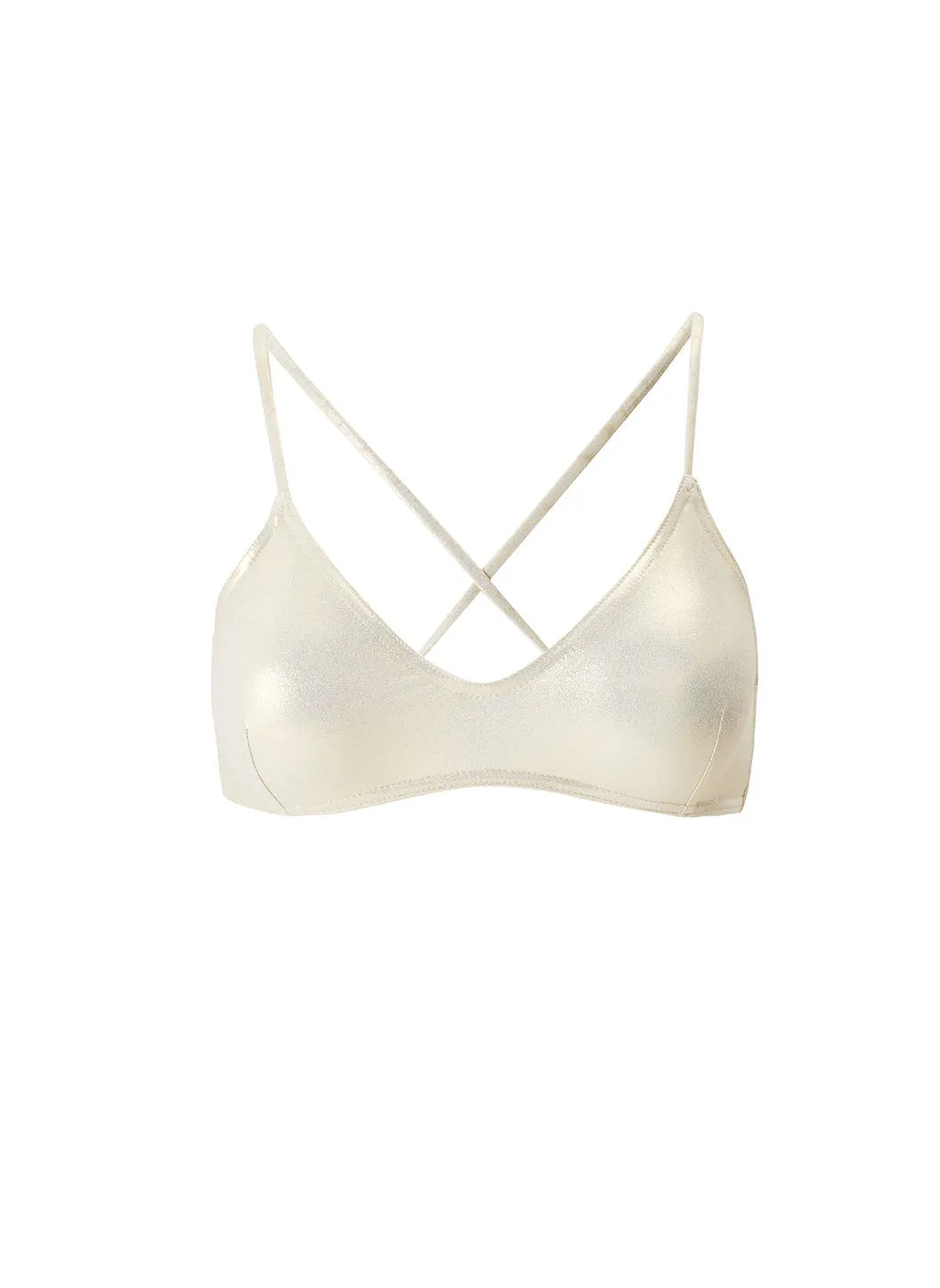 Singapore Gold Bikini Top