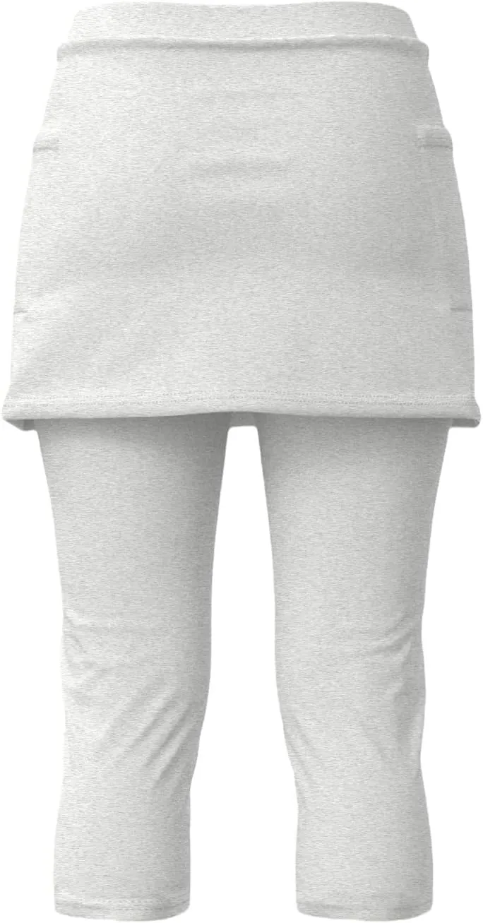 Skirted Leggings for Women 2025 Tennis Golf Skorts Capris Pickleball Clothing Outfits Gym Yoga Leggings with Skirts