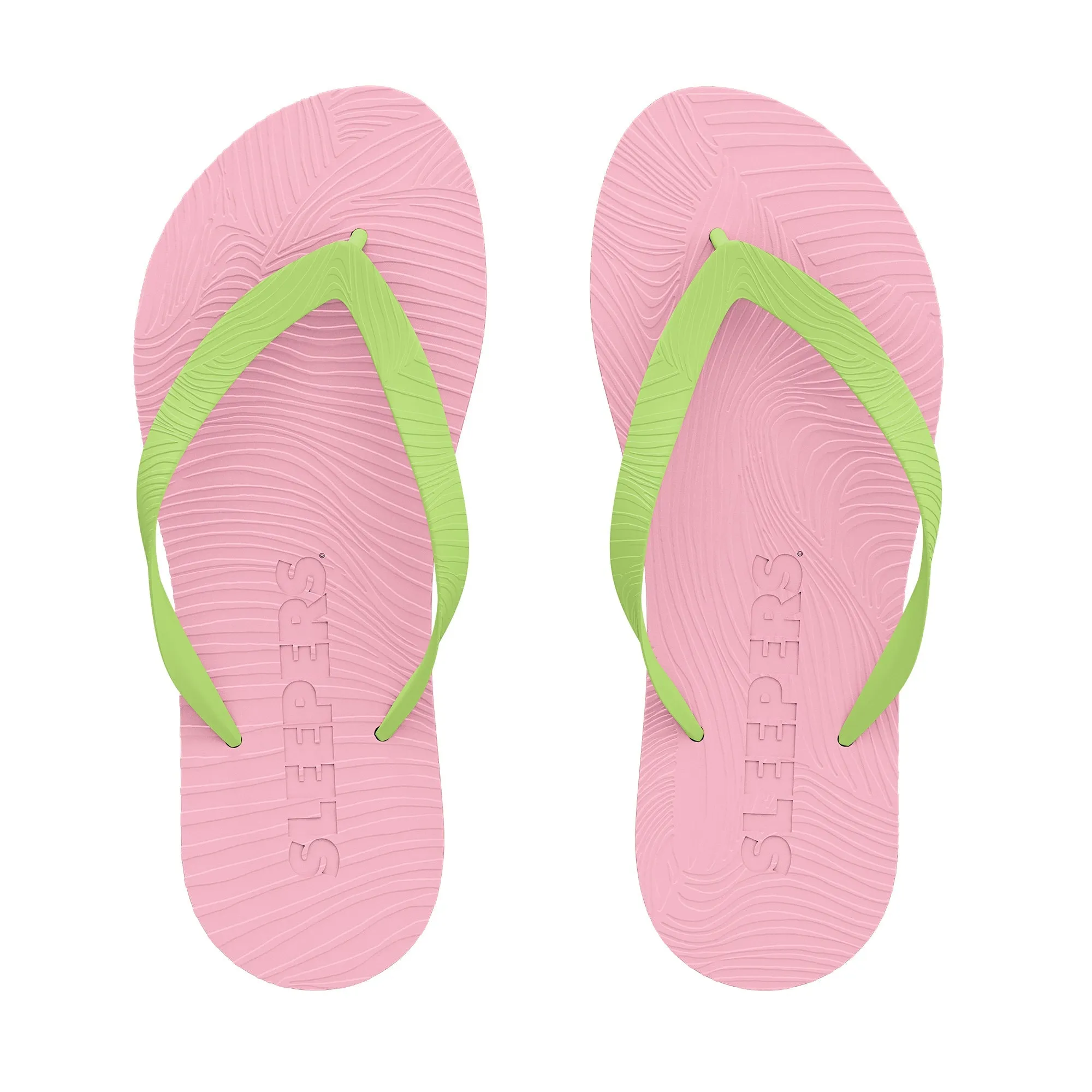 Slim Wide strap Pink with Green Strap