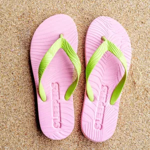 Slim Wide strap Pink with Green Strap
