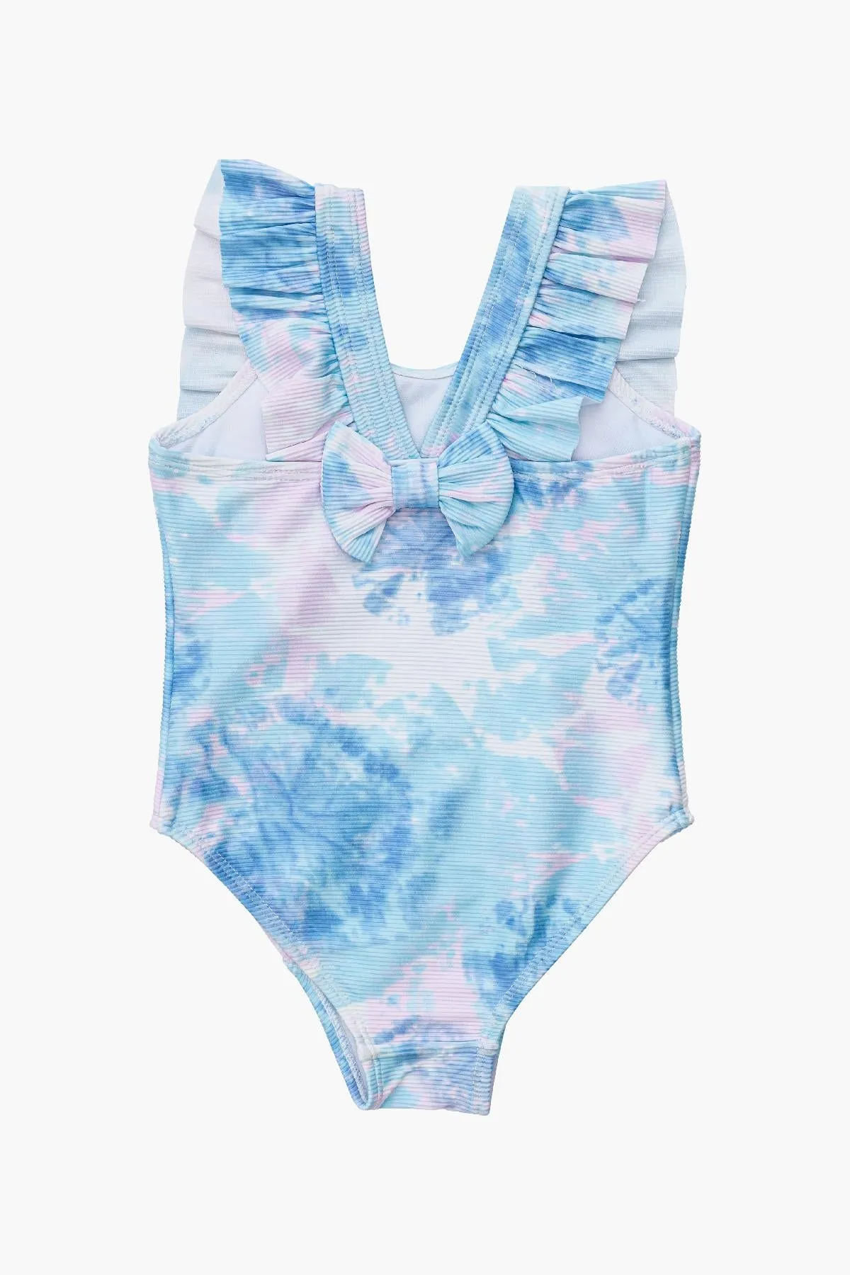 Snapper Rock Sky Dye Ruffle Shoulder Swimsuit