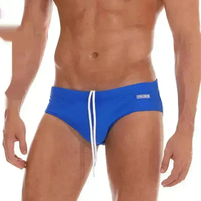 Solid Color Plus Size Swimming Trunks Briefs Shorts underwear