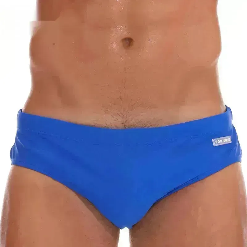 Solid Color Plus Size Swimming Trunks Briefs Shorts underwear