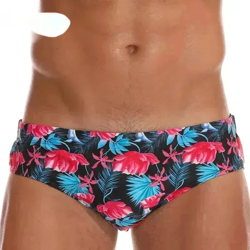 Solid Color Plus Size Swimming Trunks Briefs Shorts underwear