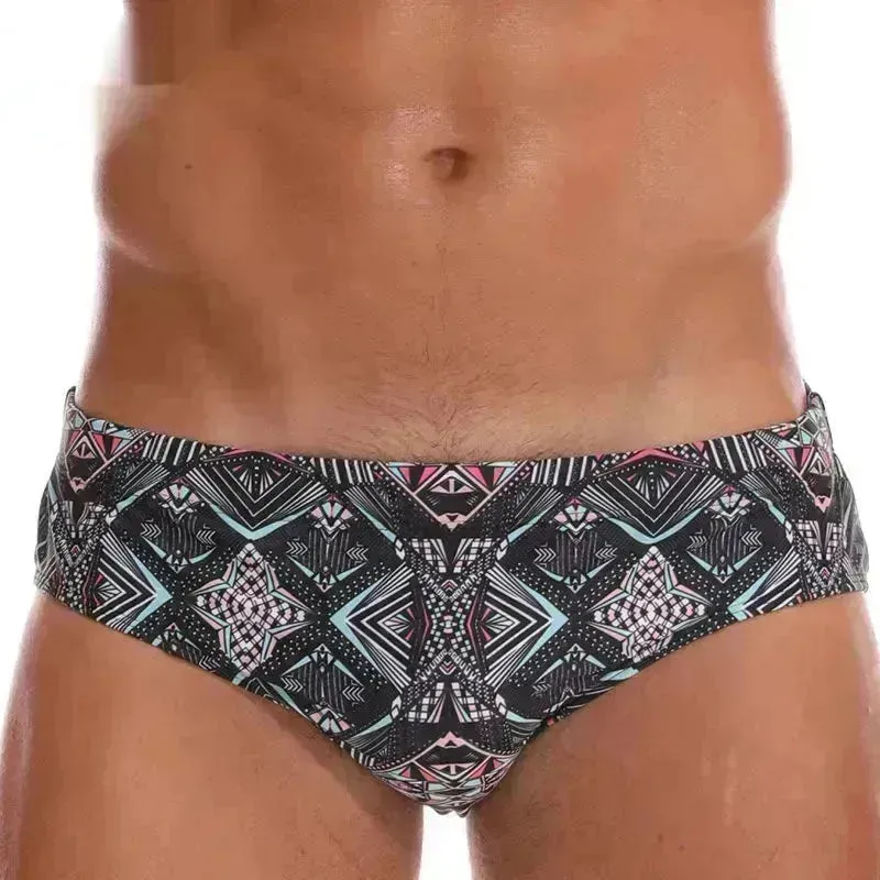 Solid Color Plus Size Swimming Trunks Briefs Shorts underwear