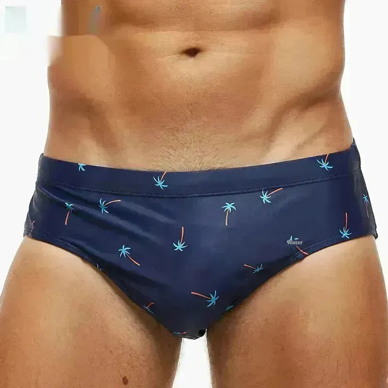 Solid Color Plus Size Swimming Trunks Briefs Shorts underwear