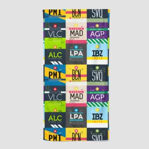 Spanish Airports - Beach Towel