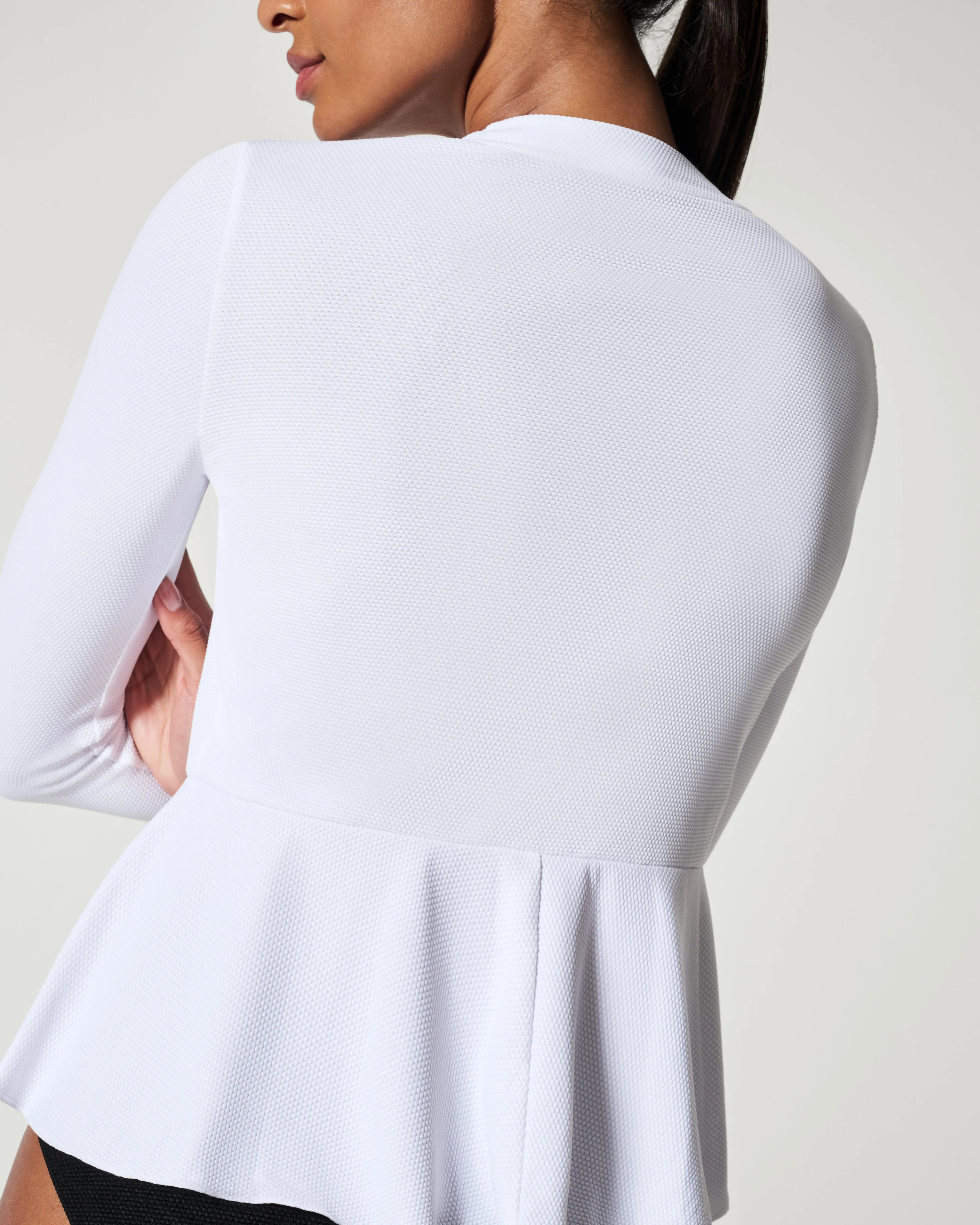 SPANX® Swim Pique Long Sleeve Sun Swim Shirt