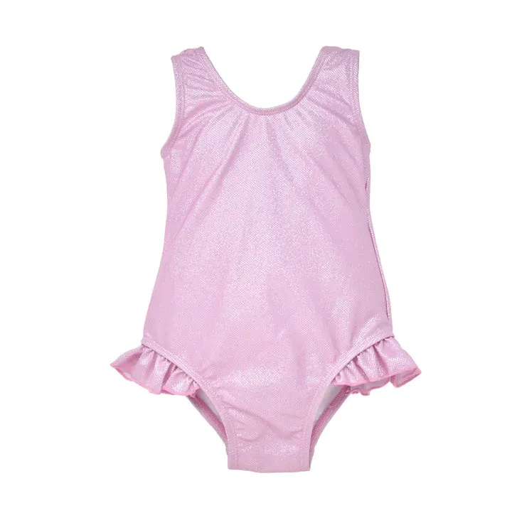 Sparkling Sunset Delaney Hip Ruffle Swimsuit