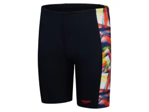 Speedo Digital Panel Boys Jammer (Navy/Red/Green)