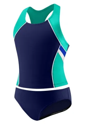 SPEEDO Girls Side Splice Racerback Tankini 2-PC (16 Only)